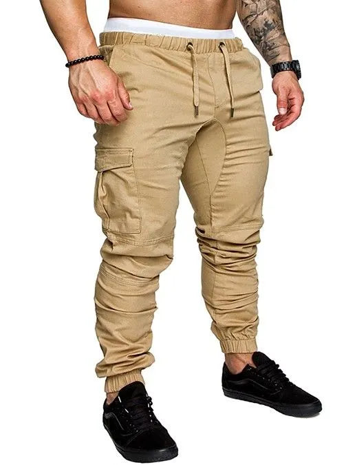 BEIGE COTTON  6 pocket trousers