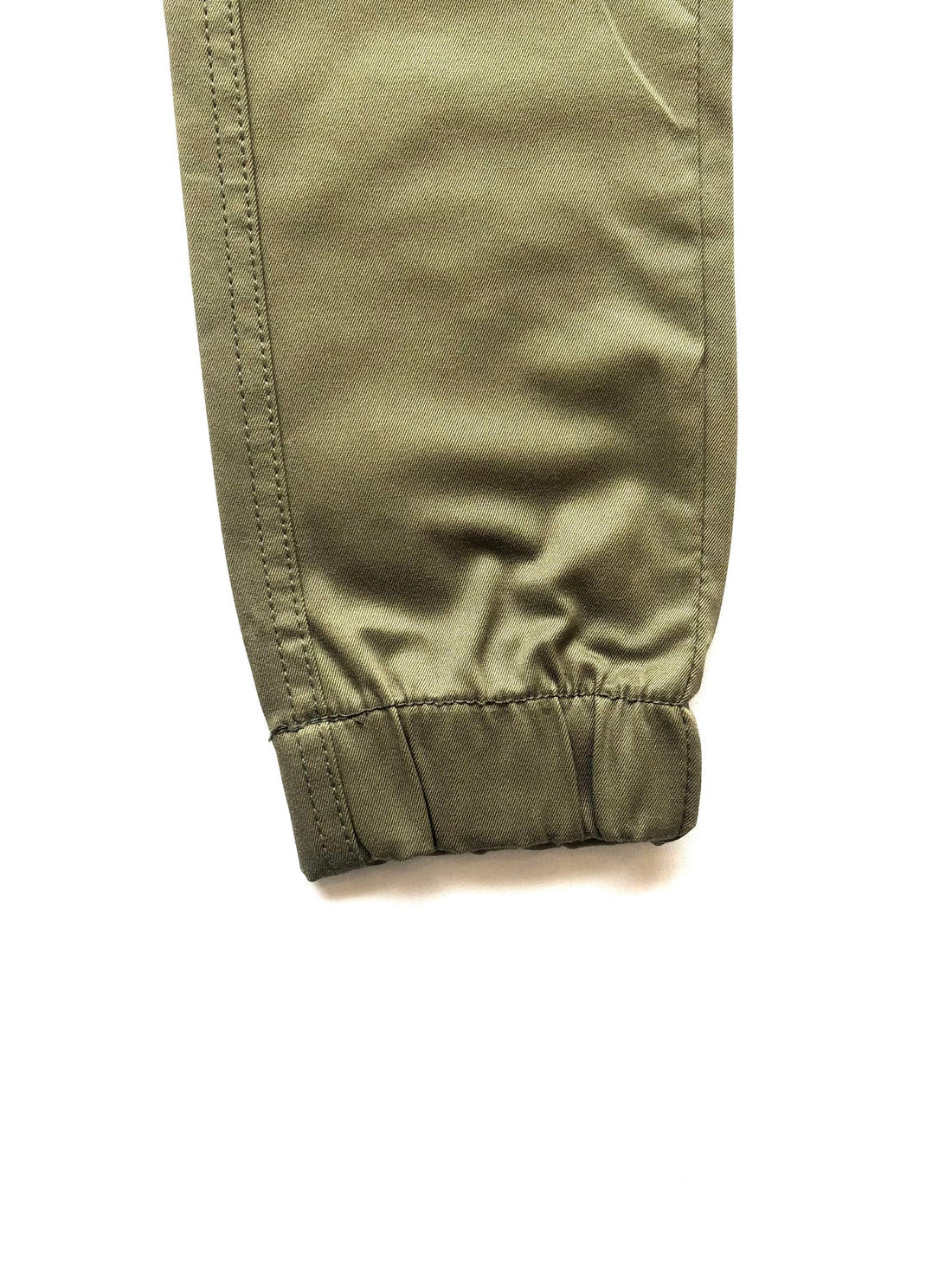 Green 6 Pocket Men Cotton Cargo Trouser